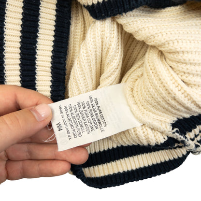 Vintage 90s Burberry Ribbed Knit Jumper Size S | Small, Multicoloured