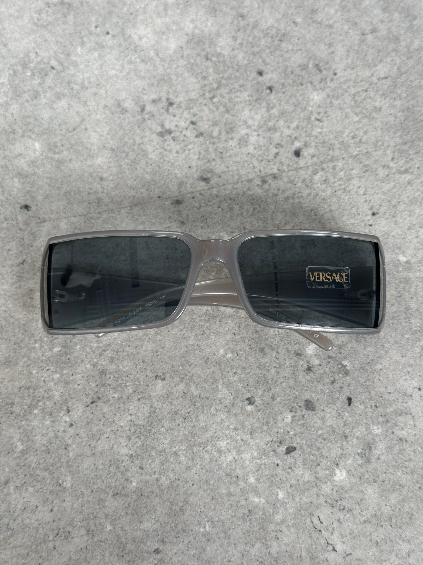 Versace 2000s Recangular Medusa Logo Sunglasses