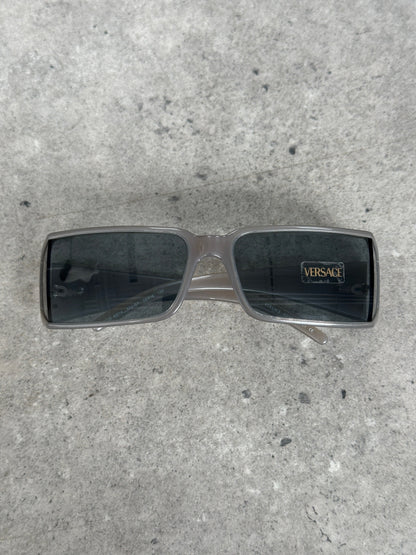 Versace 2000s Recangular Medusa Logo Sunglasses