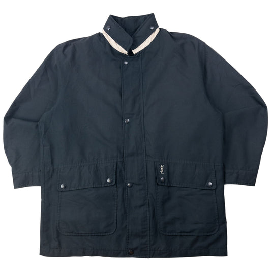 Vintage 90s YSL Yves Saint Laurent Jacket Size L | Large, Black