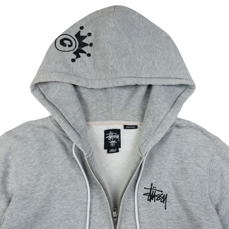 Vintage Stussy Zip Up Hoodie Size L