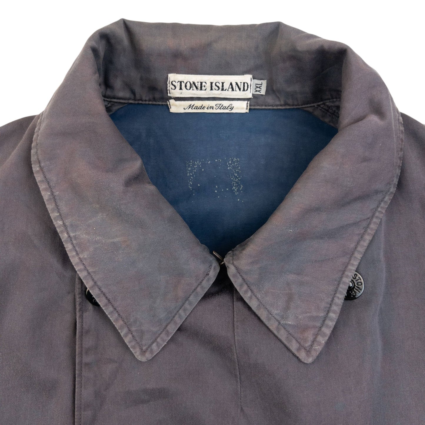 Vintage 1994 Stone Island Lino Flax Double Breasted Jacket Size XL | XL, Multicoloured