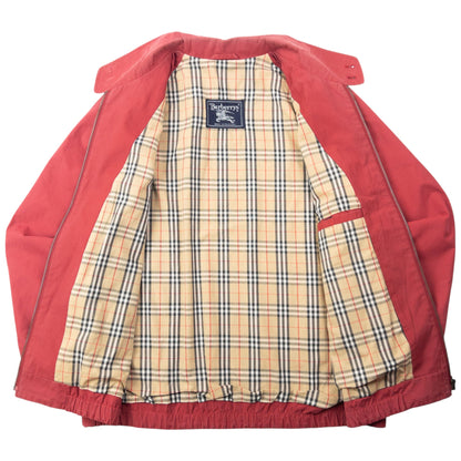 Vintage 90s Burberry Nova Check Lined Jacket Size S | Small, Red