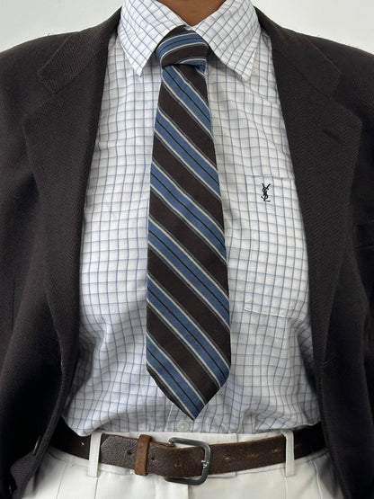 Vintage 1990s Wool Striped Tie