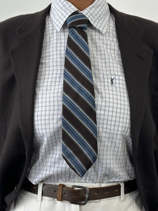 Vintage 1990s Wool Striped Tie