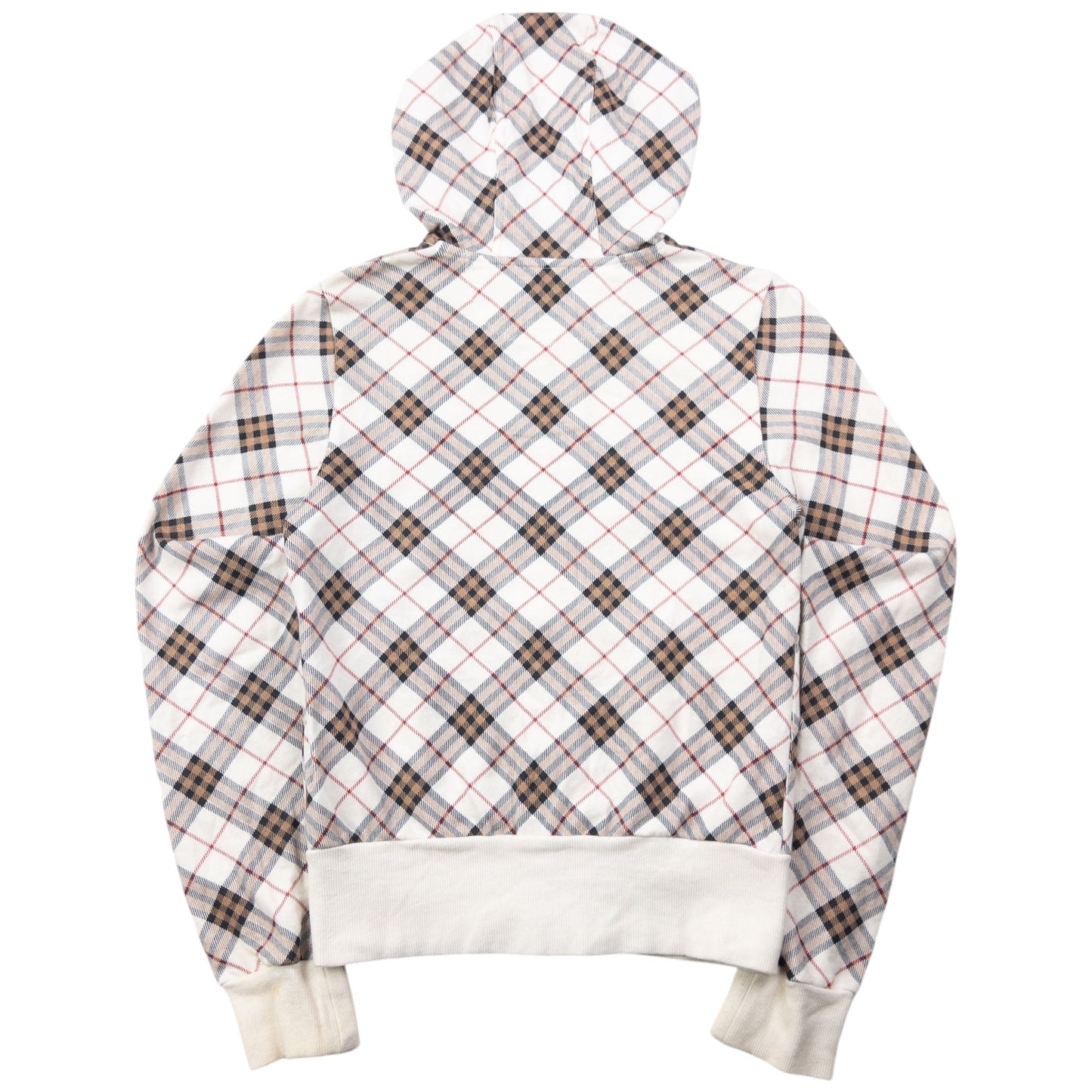 Vintage Burberry Blue Label Nova Check Zip Up Hoodie Womens Size S