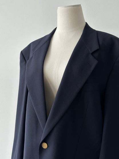 Christian Dior 1990s Bespoke Button Single Breasted Blazer - L-XL