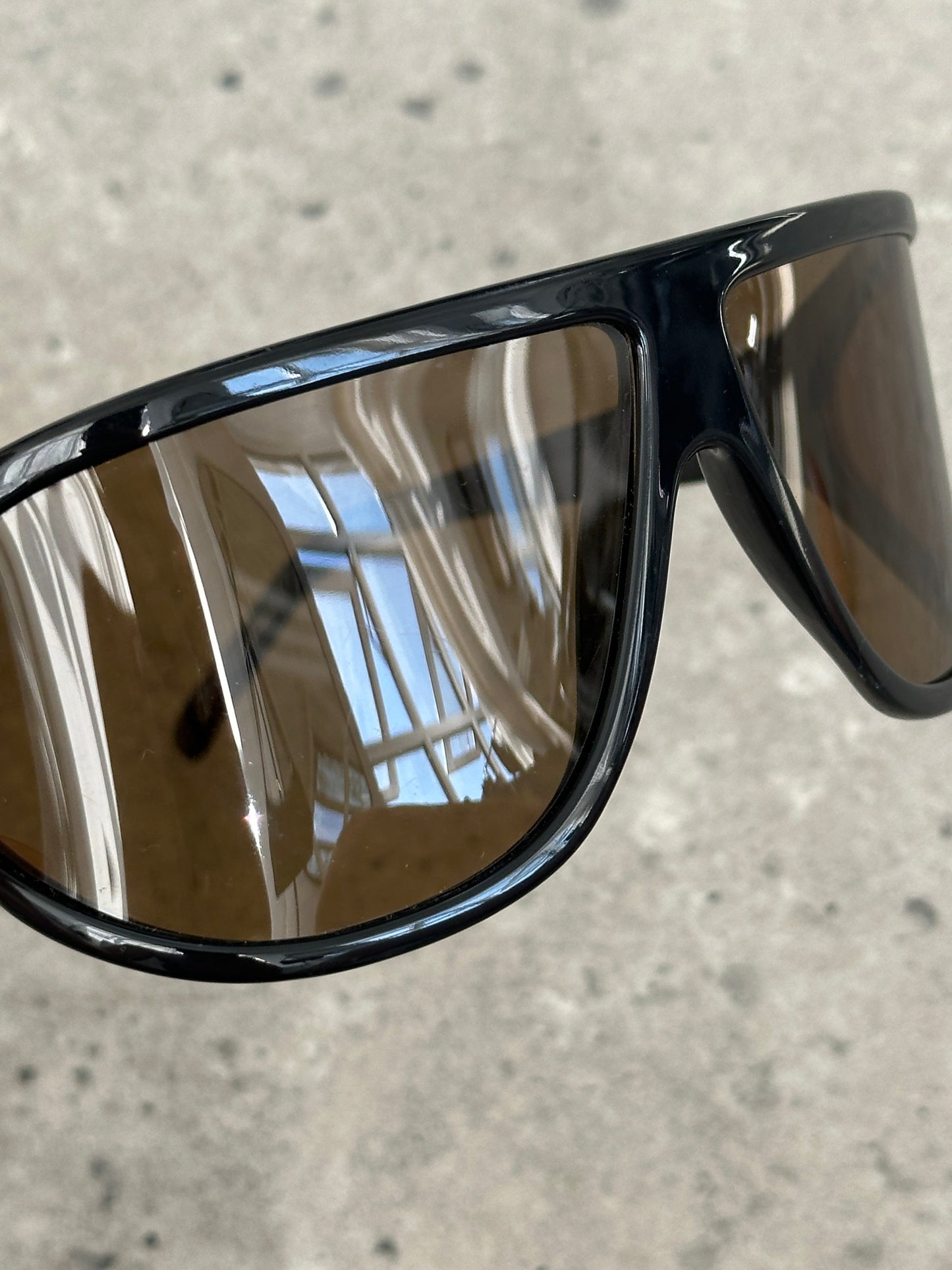Police 2000s Oversized Shield Wrap Logo Sunglasses