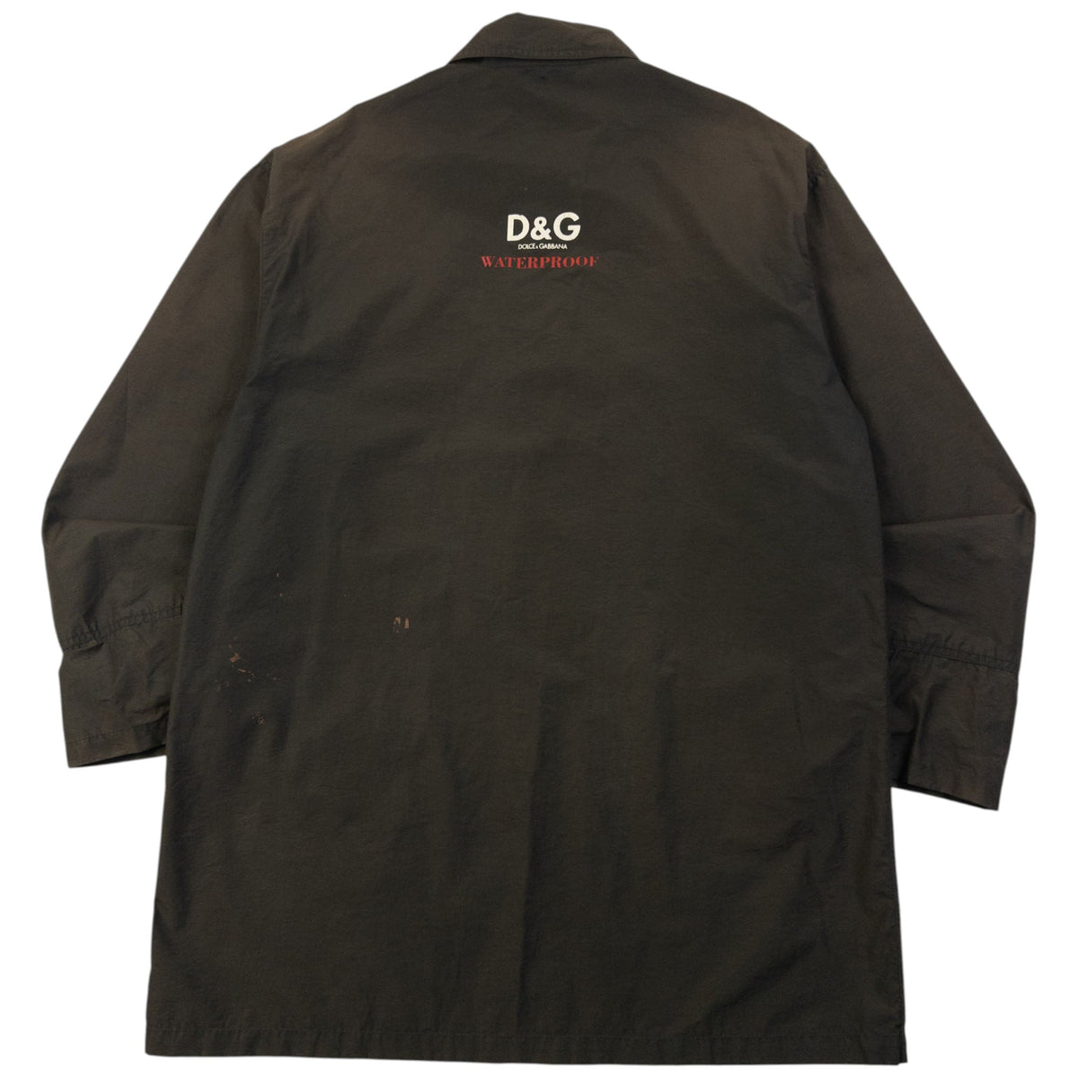 Vintage 2000s Dolce & Gabbana Waterproof Lightweight Jacket Size M | Medium, Brown