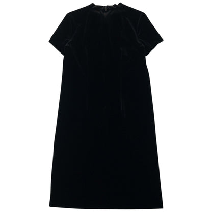 Vintage 90s Balenciaga La Mode Velvet Dress Womens Size S | Small, Black