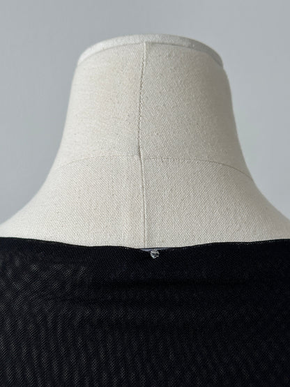 Max Mara Bodywear 2000s Rouched Sheer Top - M