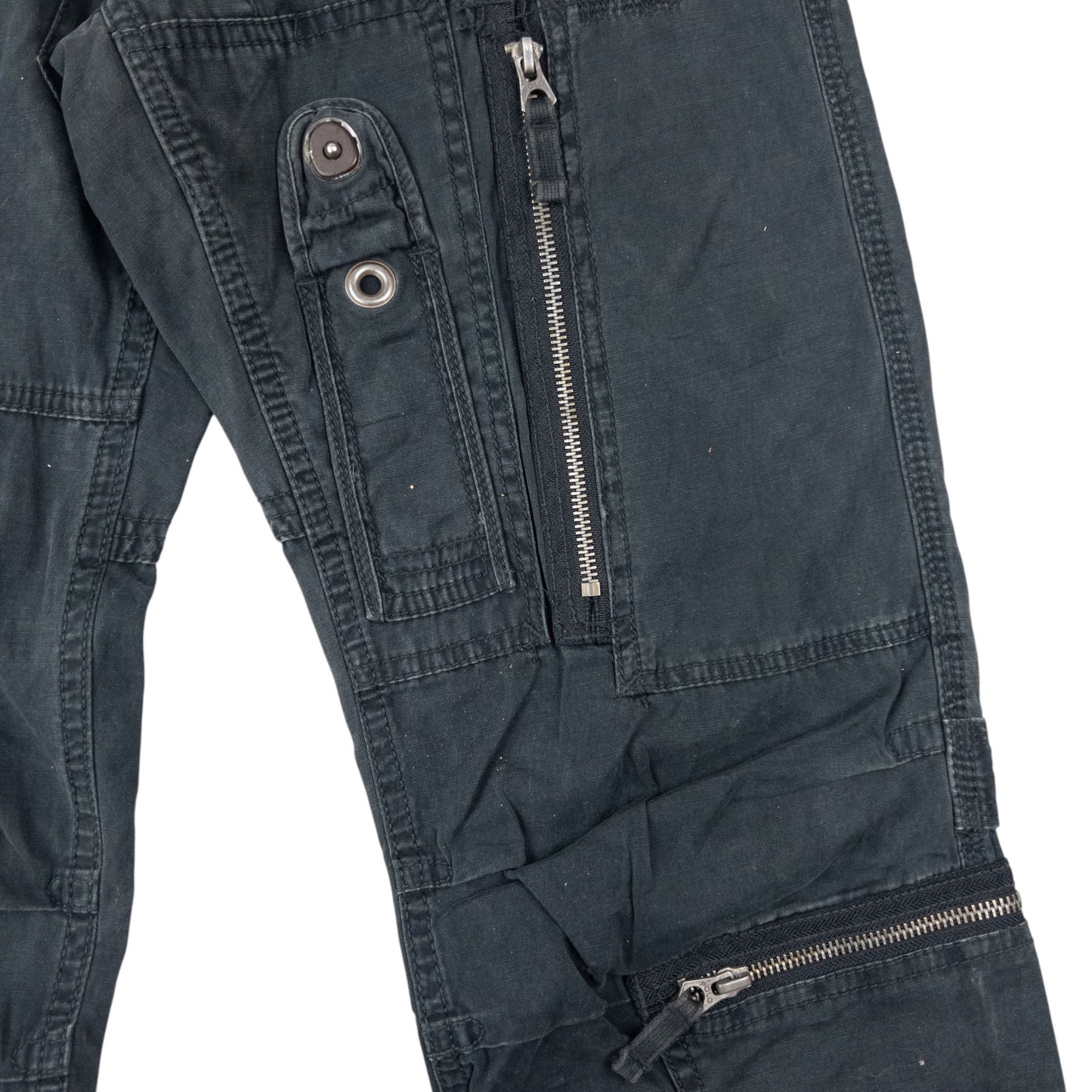 Vintage 2000s Ralph Lauren Cargo Trousers Size W31 | W31, Black