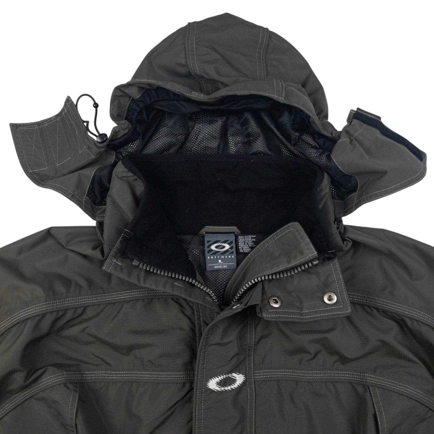 Vintage Oakley Zip Up Snowboarding Jacket Size XL