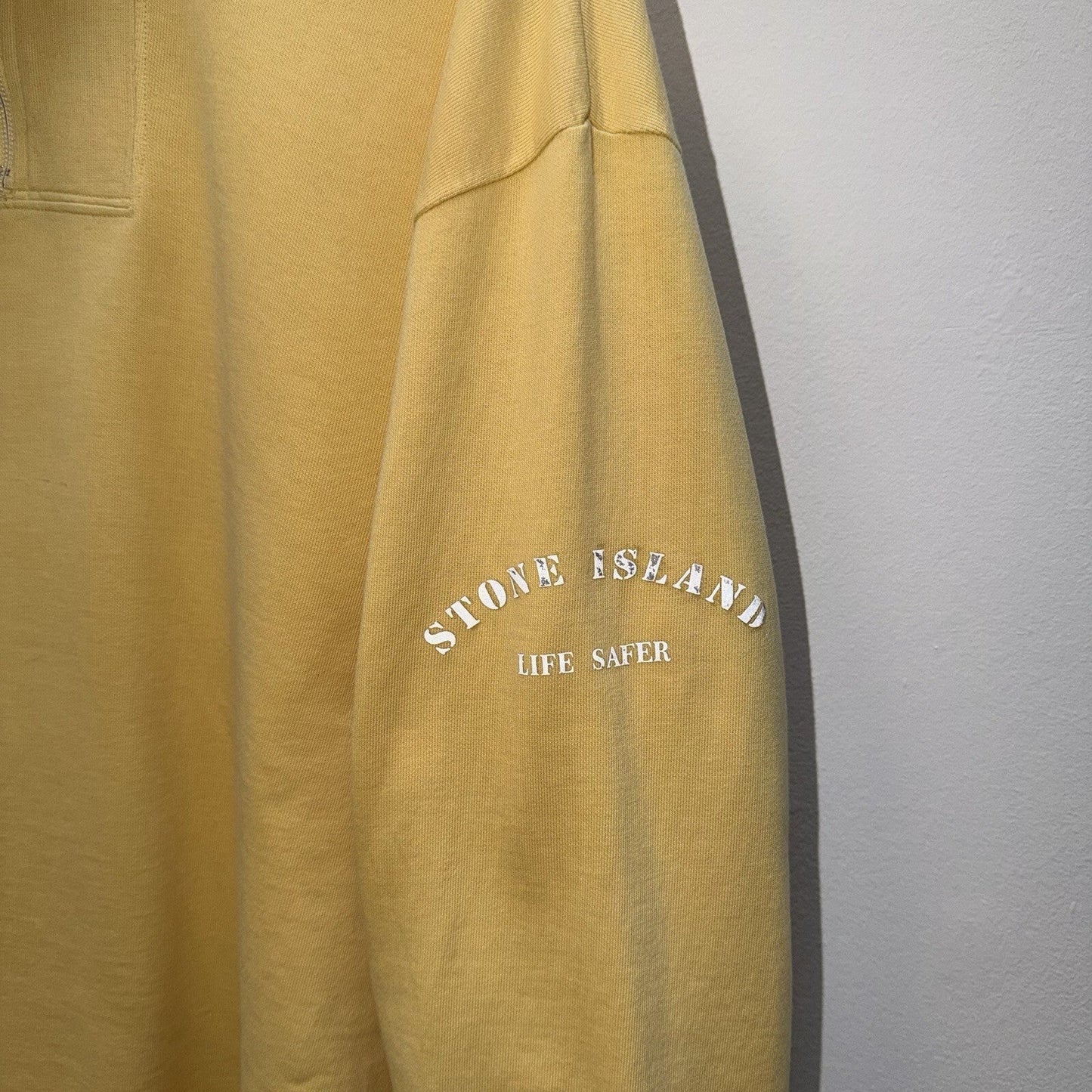 90’s Stone Island Life Safer Jumper (L) | Large, Yellow