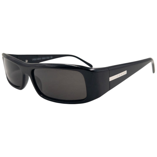 Vintage 2000s Prada Iridescent Lens Sunglasses | O/S, Black