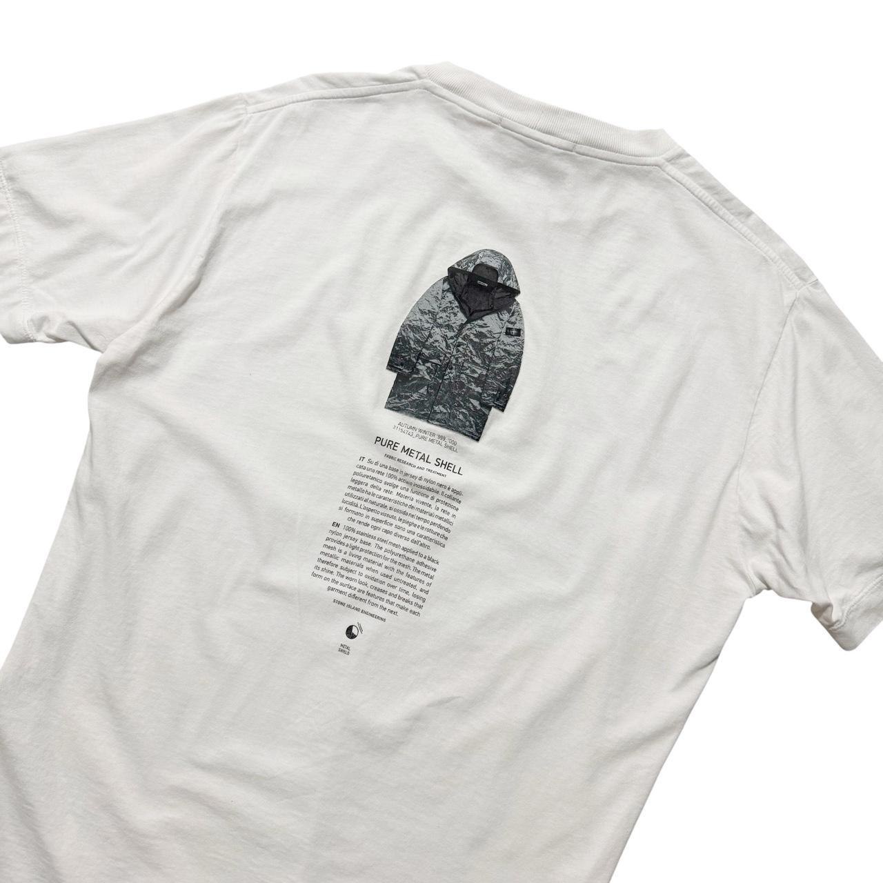 Stone Island Archivo Pure Metal Shell T-Shirt | Medium, White