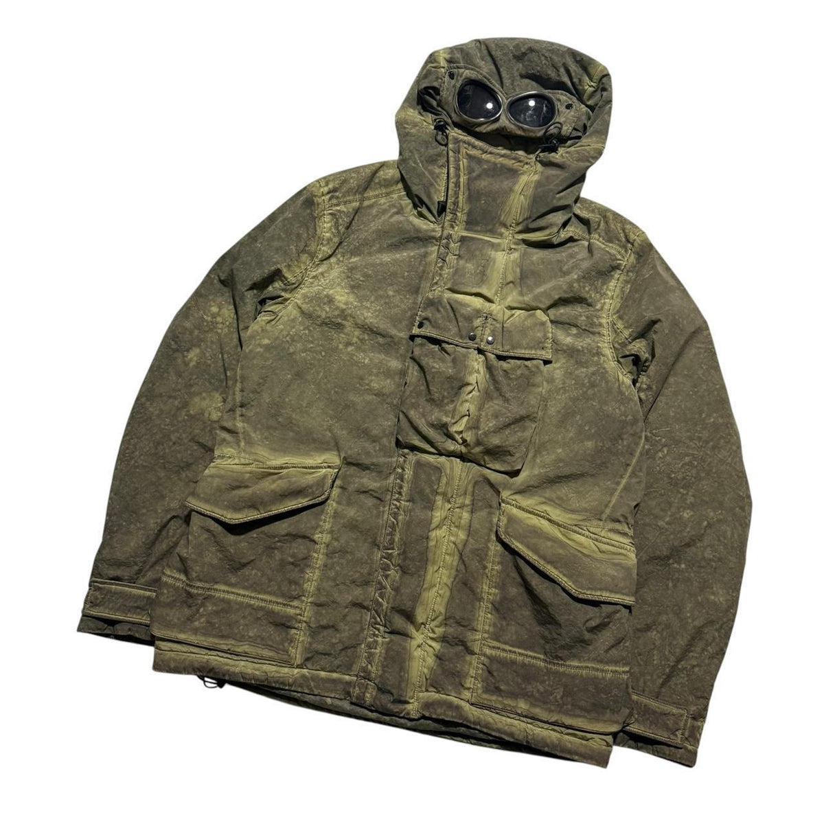 CP Company Re-Colour Goggle Jacket | Large, Olive