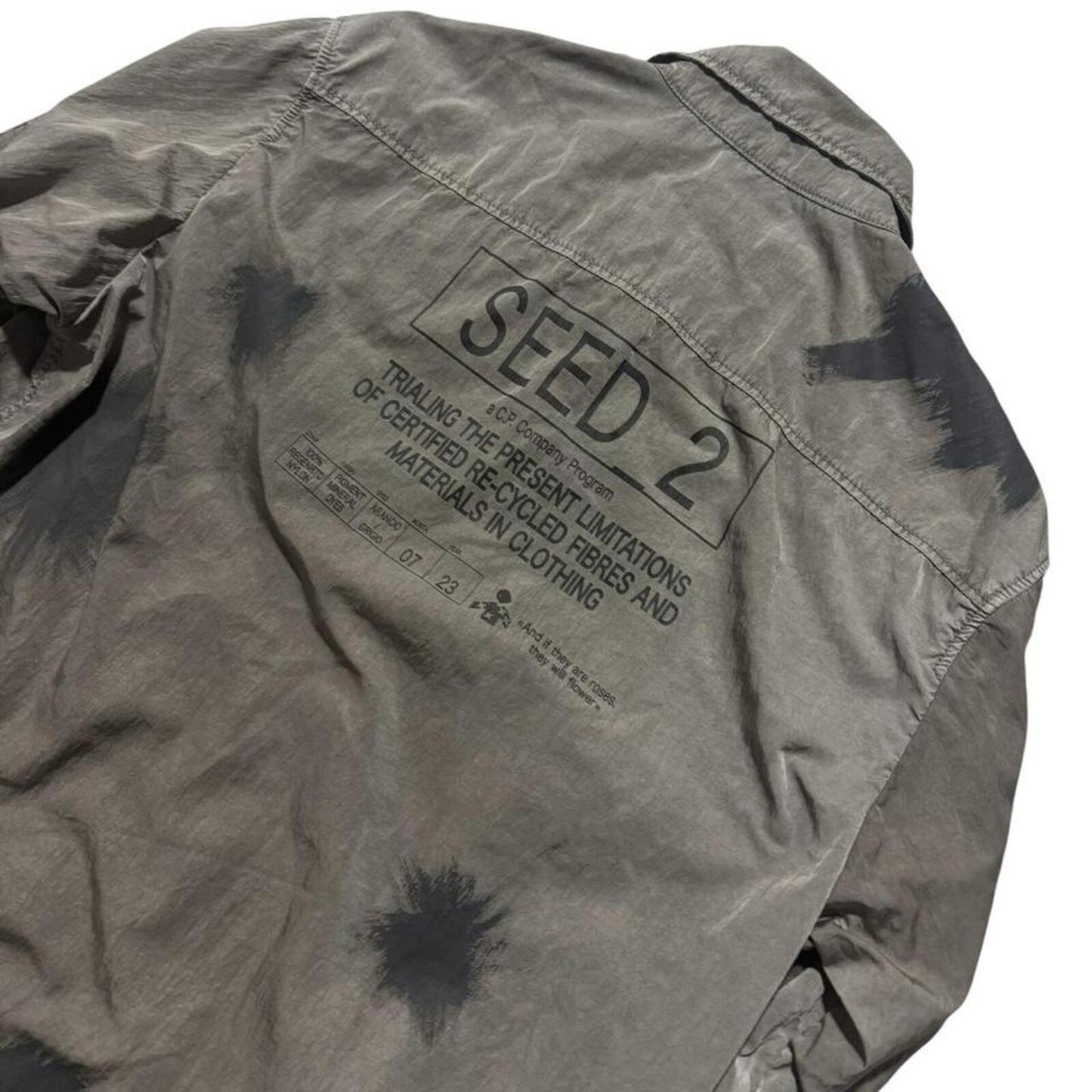 CP Company Seed Nylon Overshirt | Medium, Grey