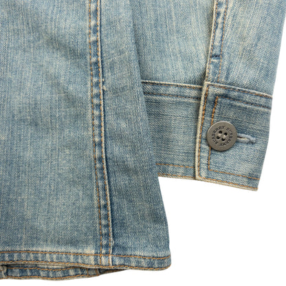 Vintage 2000s Burberry Button Up Denim Jacket Womens Size S | Small, Blue