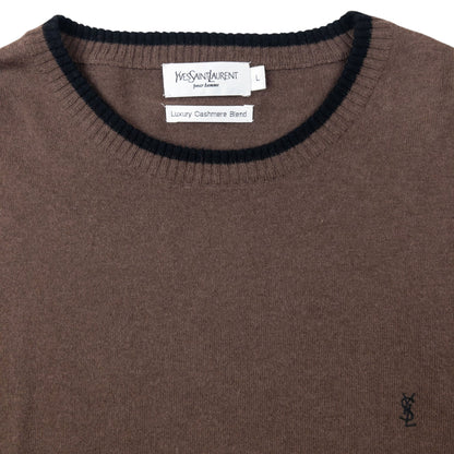 Vintage 2000s YSL Yves Saint Laurent Cashmere Jumper Size XL | XL, Multicoloured
