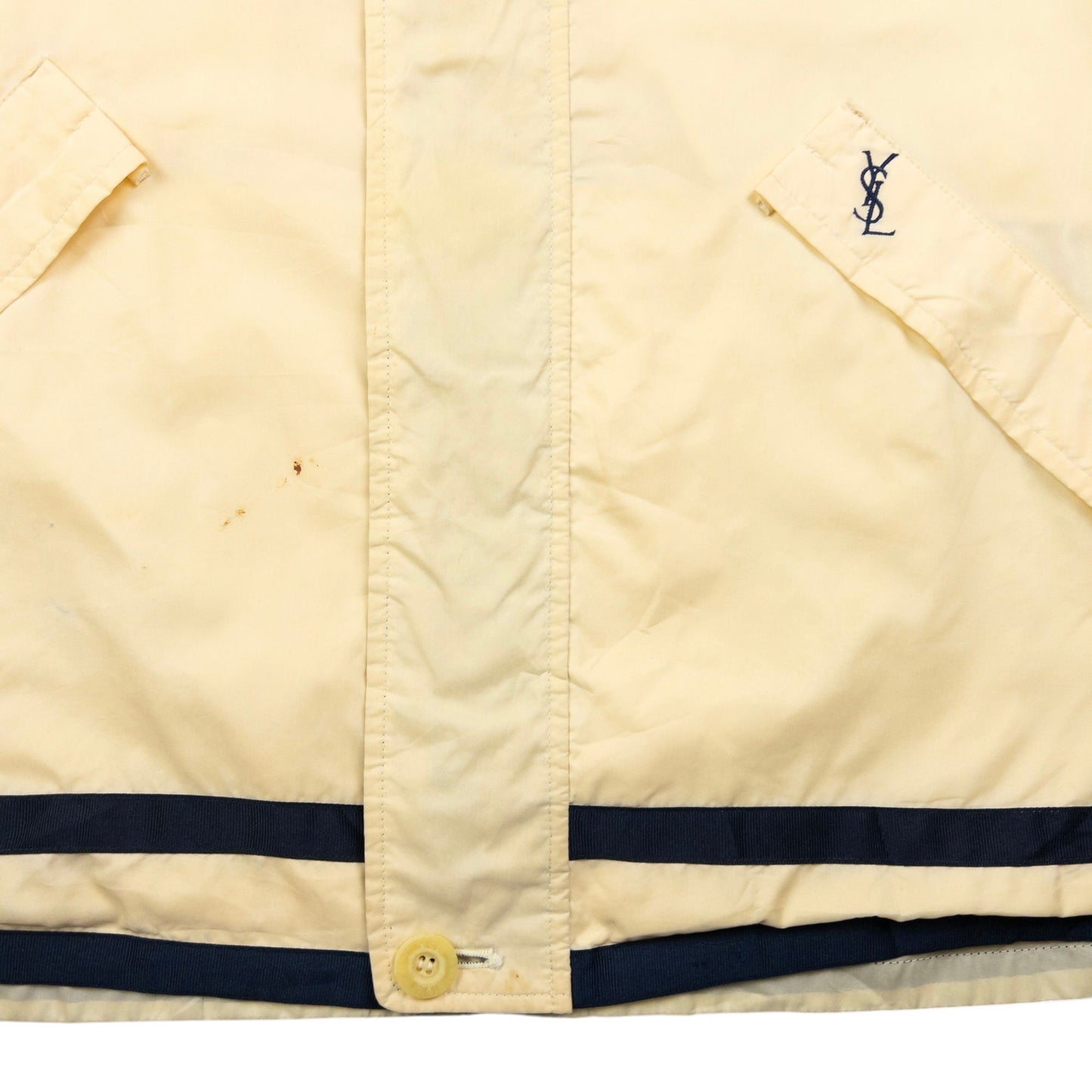 Vintage YSL Yves Saint Laurent Zip Up Jacket Size XL