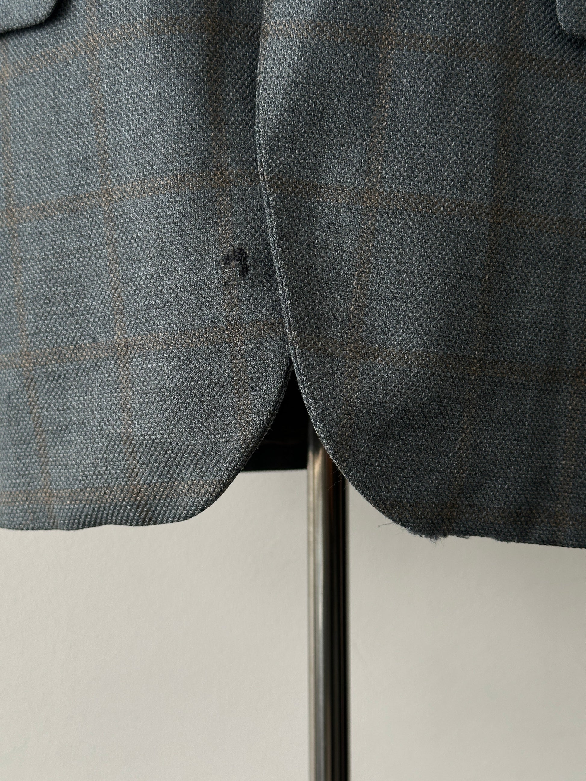 Loro Piana 1990s Check Wool Cashmere Blazer - 36R