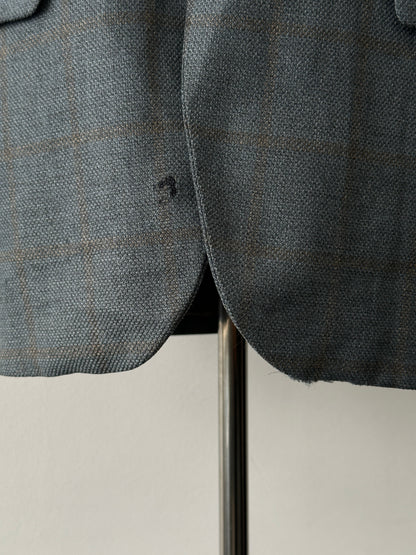 Loro Piana 1990s Check Wool Cashmere Blazer - 36R