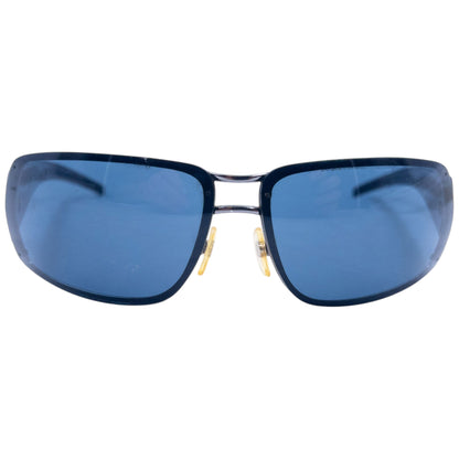 Vintage 2000s Chanel Sunglasses | O/S, Blue