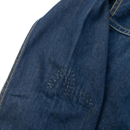 Vintage 2000s Evisu Gull Pocket Japanese Denim Jacket Size S | Small, Navy