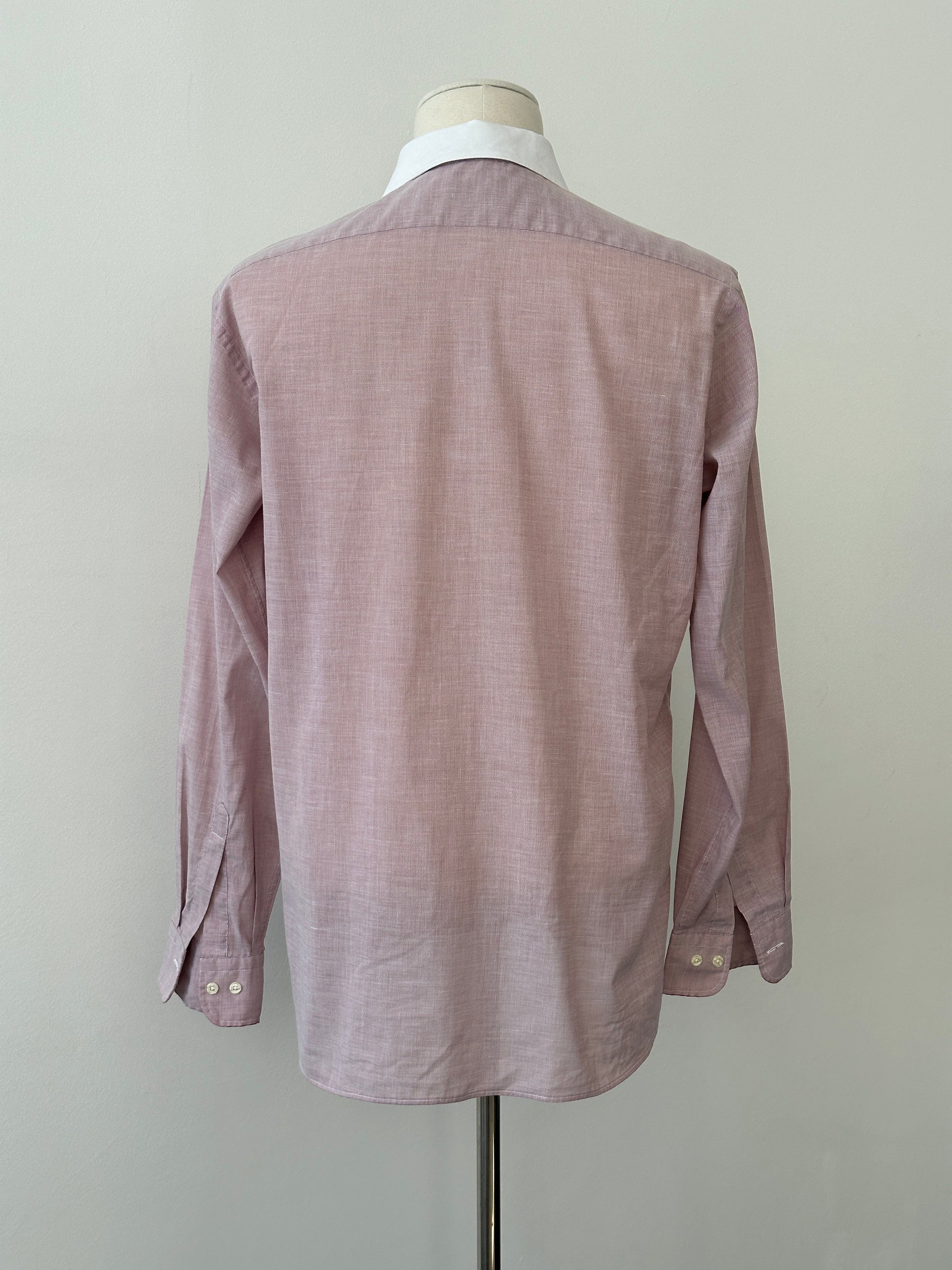 Christian Dior Chemises 1990s Contrast Collar Cotton Shirt - S