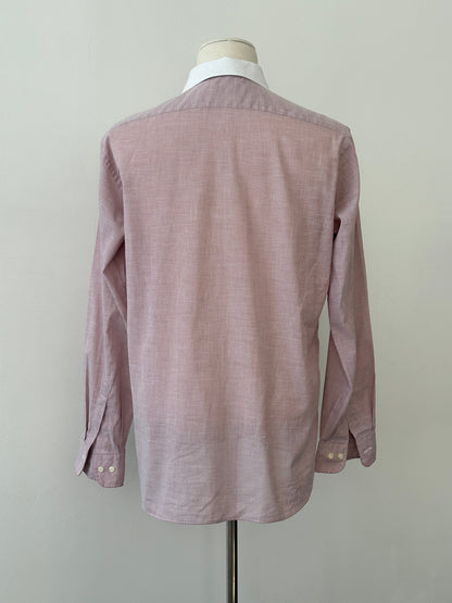 Christian Dior Chemises 1990s Contrast Collar Cotton Shirt - S