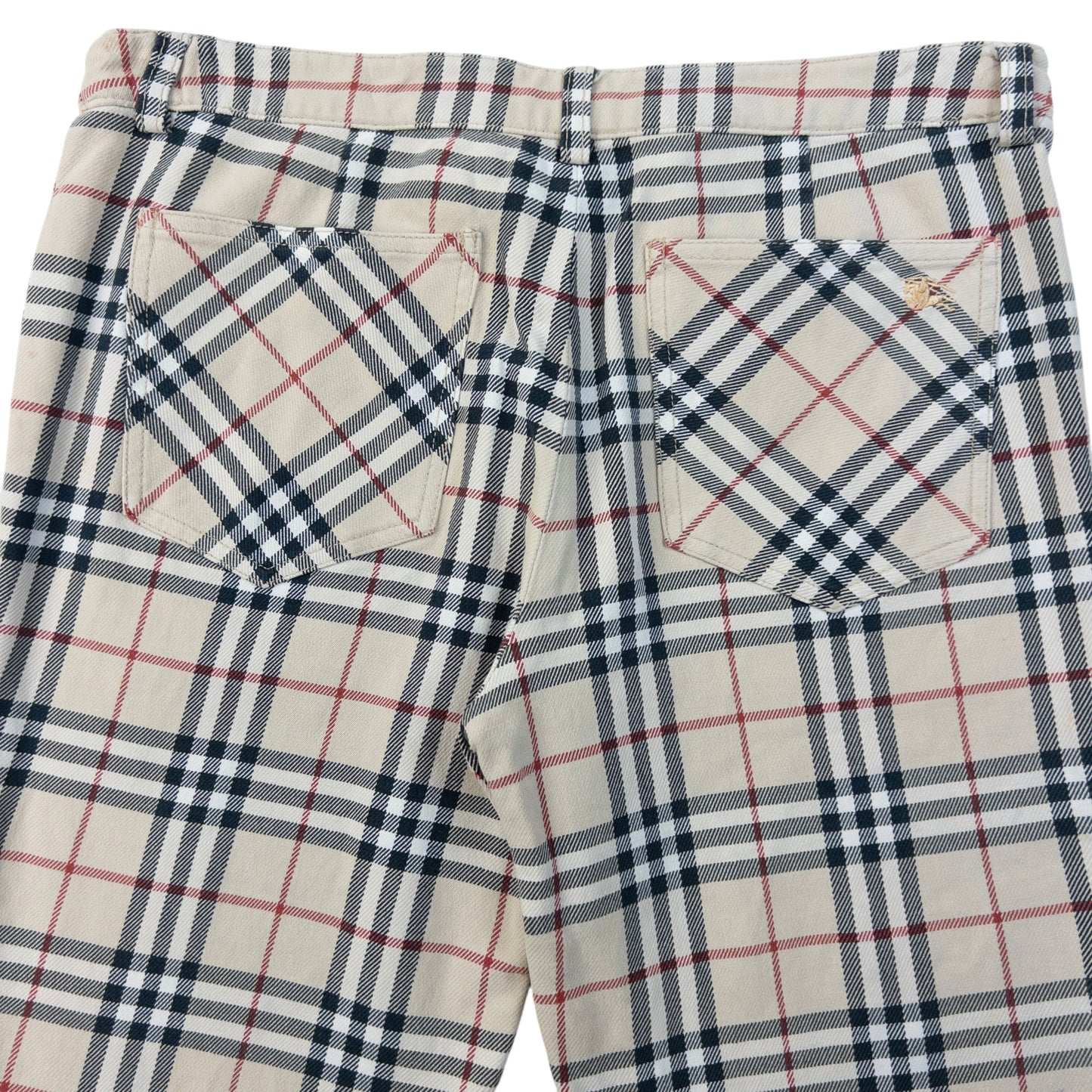 Vintage 2000s Burberry Nova Check Capri Trousers Womens Size W30 | W30, Red