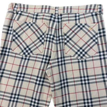 Vintage 2000s Burberry Nova Check Capri Trousers Womens Size W30 | W30, Red