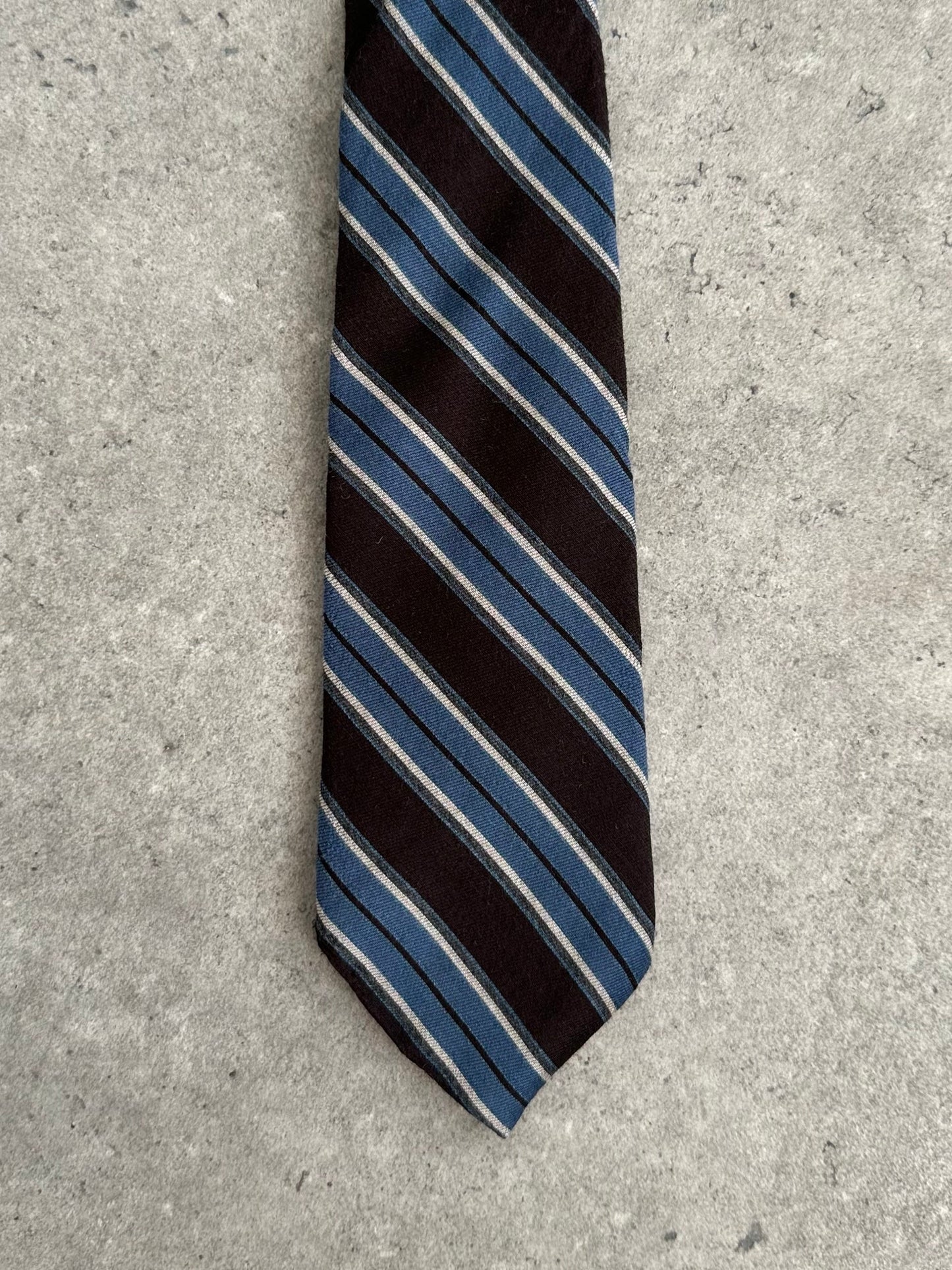 Vintage 1990s Wool Striped Tie