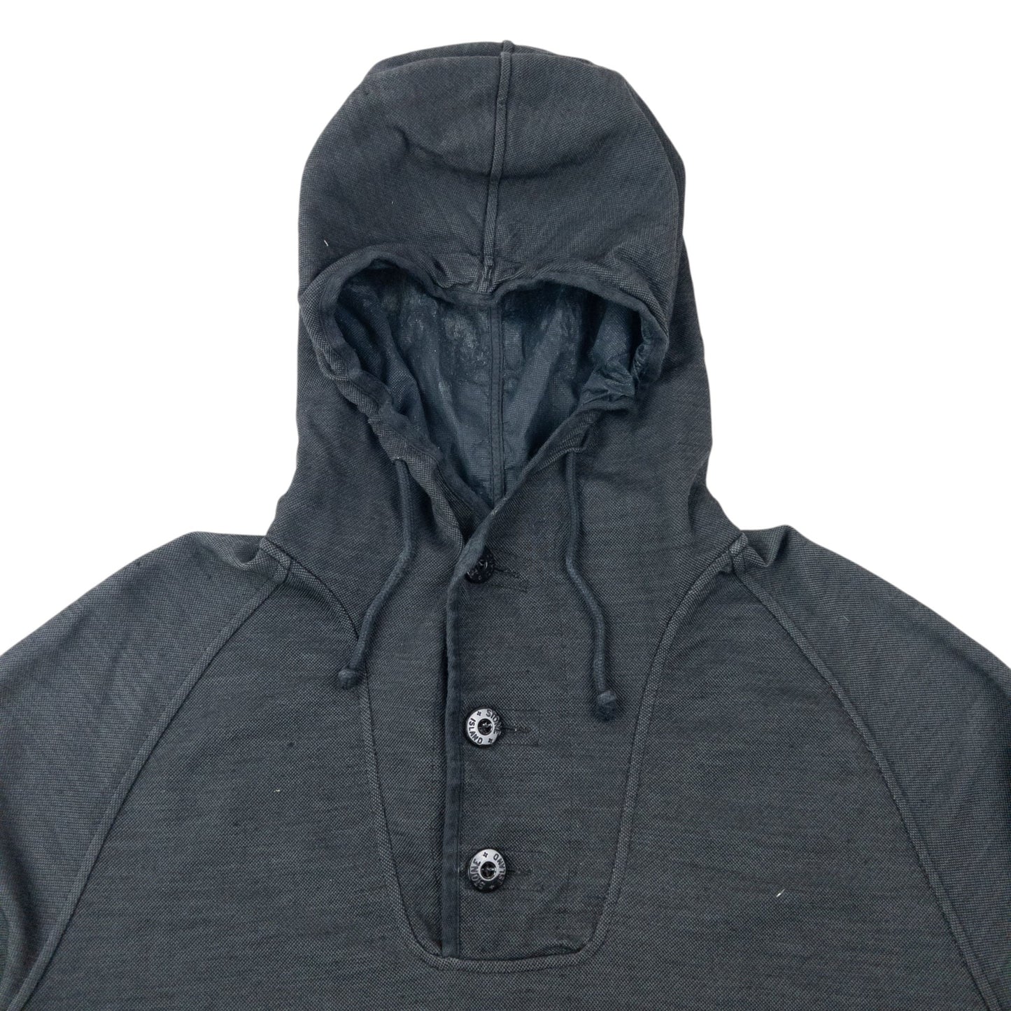 Vintage 2006 Stone Island Q Button Hoodie Size M