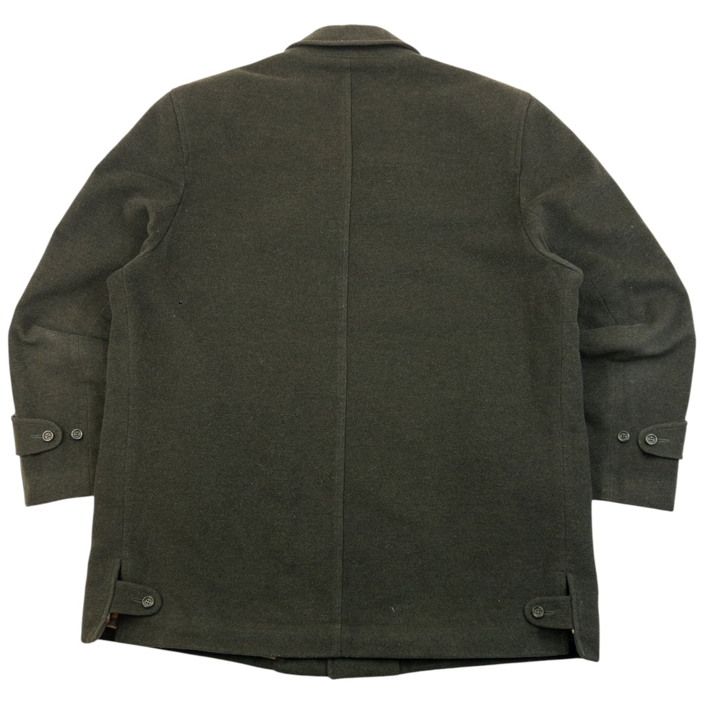 Vintage 2000s Burberry Nova Check Lined Wool Jacket Size XL | XL, Green