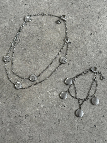 Emporio Armani 2000s Bracelet & Necklace Set