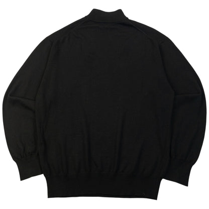Vintage 90s YSL Yves Saint Laurent Turtleneck Jumper Size L | Large, Black