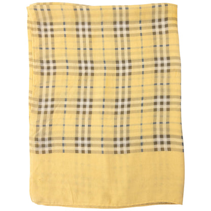Vintage Burberry Nova Check Sheer Silk Scarf