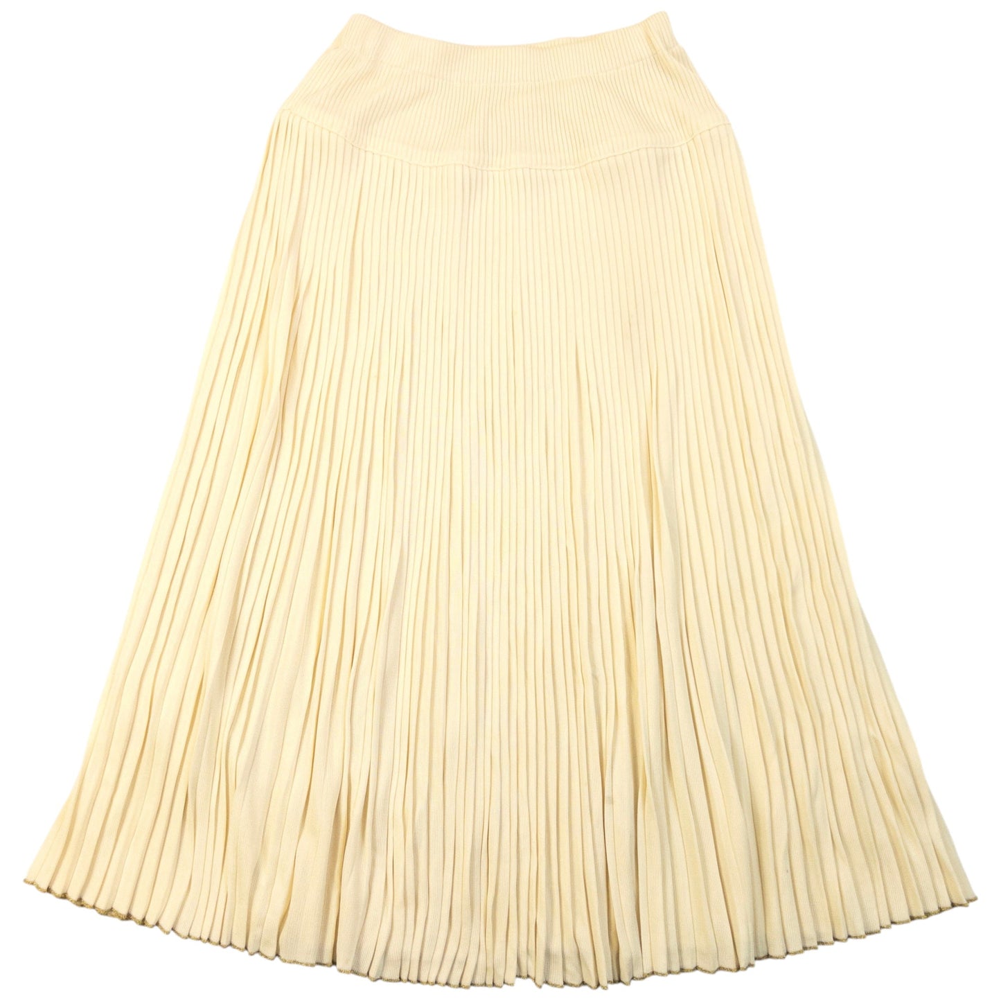 Vintage 80s Issey Miyake Pleated Skirt Womens One SIze | O/S, Cream