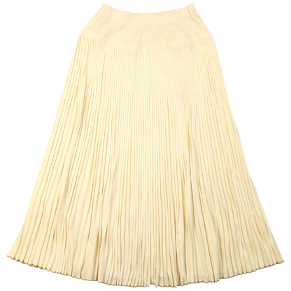 Vintage 80s Issey Miyake Pleated Skirt Womens One SIze | O/S, Cream