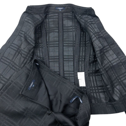 Vintage 2000s Burberry Nova Check Jacket & Skirt Suit Set Womens Size M | O/S, Black