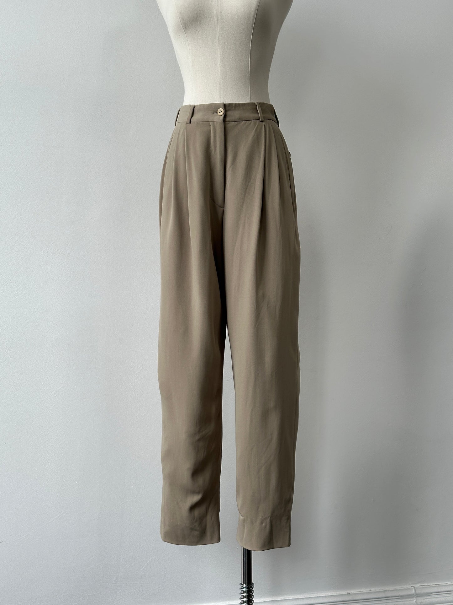 Giorgio Armani 1990s Tapered Leg Tailored Trousers - W24