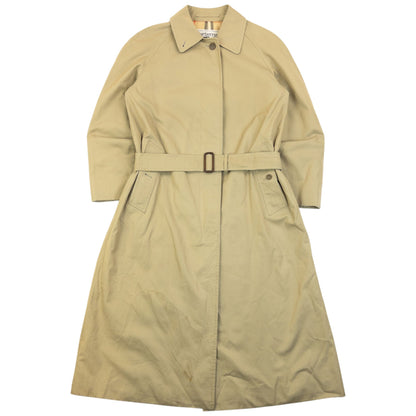 Vintage 90  Burberry Nova Check Lined Belt Waist Trench Jacket Womens Size M | Medium, Beige