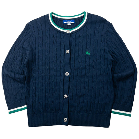 Vintage 2000s Burberry Blue Label Cable Knit Cardigan Womens Size S | Small, Multicoloured