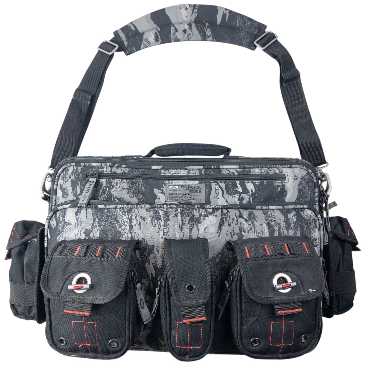 Vintage 2000s Oakley Cargo Utility Crossbody Briefcase Bag | O/S, Black