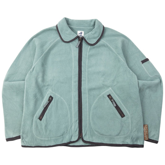 Vintage 90s Hai Sporting Gear By Issey Miyake Fleece Jacket Size M | Medium, Green