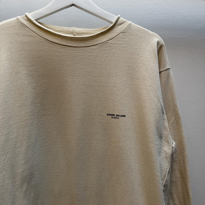 90’s Stone Island Marina Long Sleeve (XL) | Extra Large, Cream