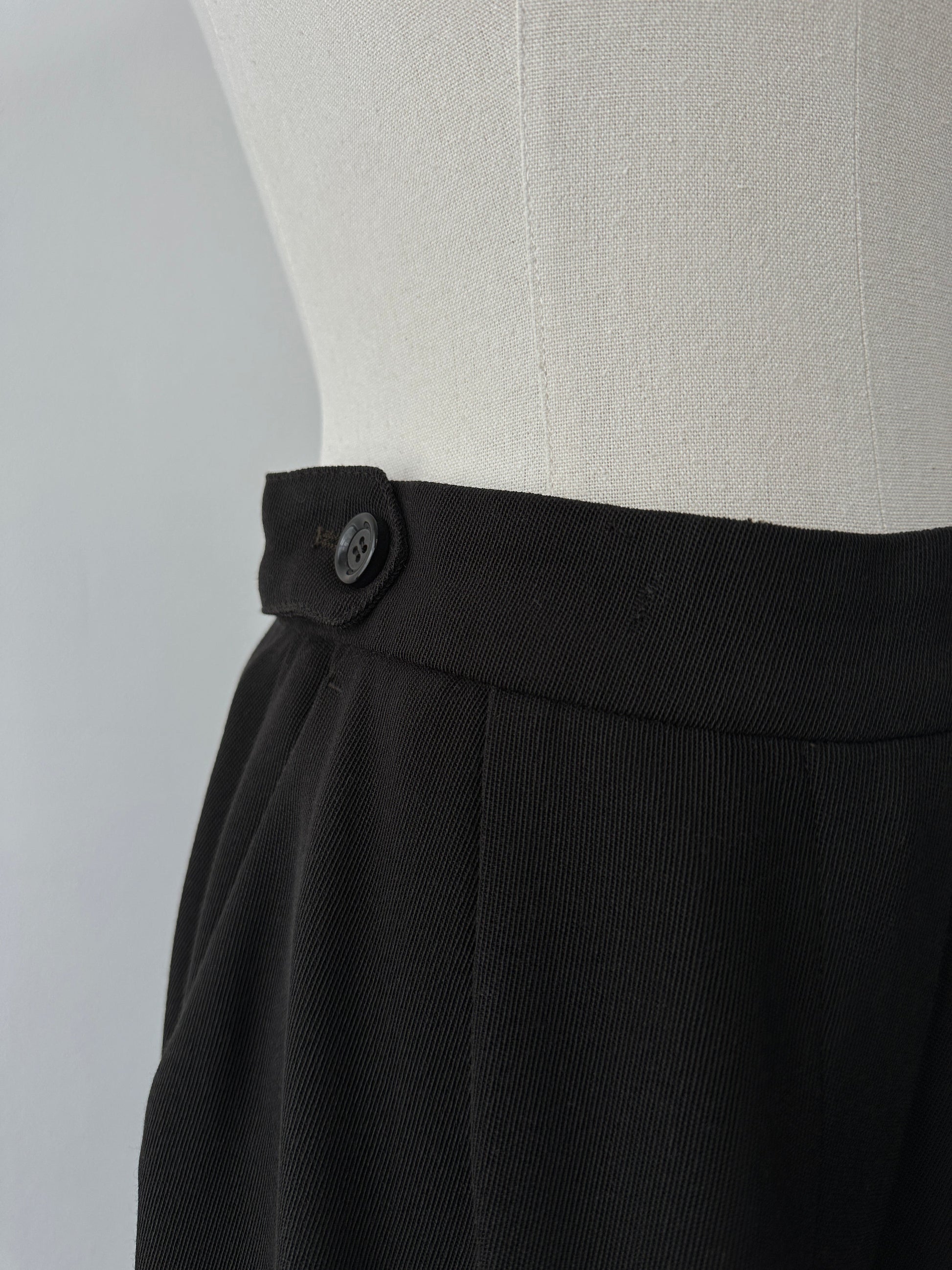 Mani 1990s Pure Wool Straight Leg Trousers - W26