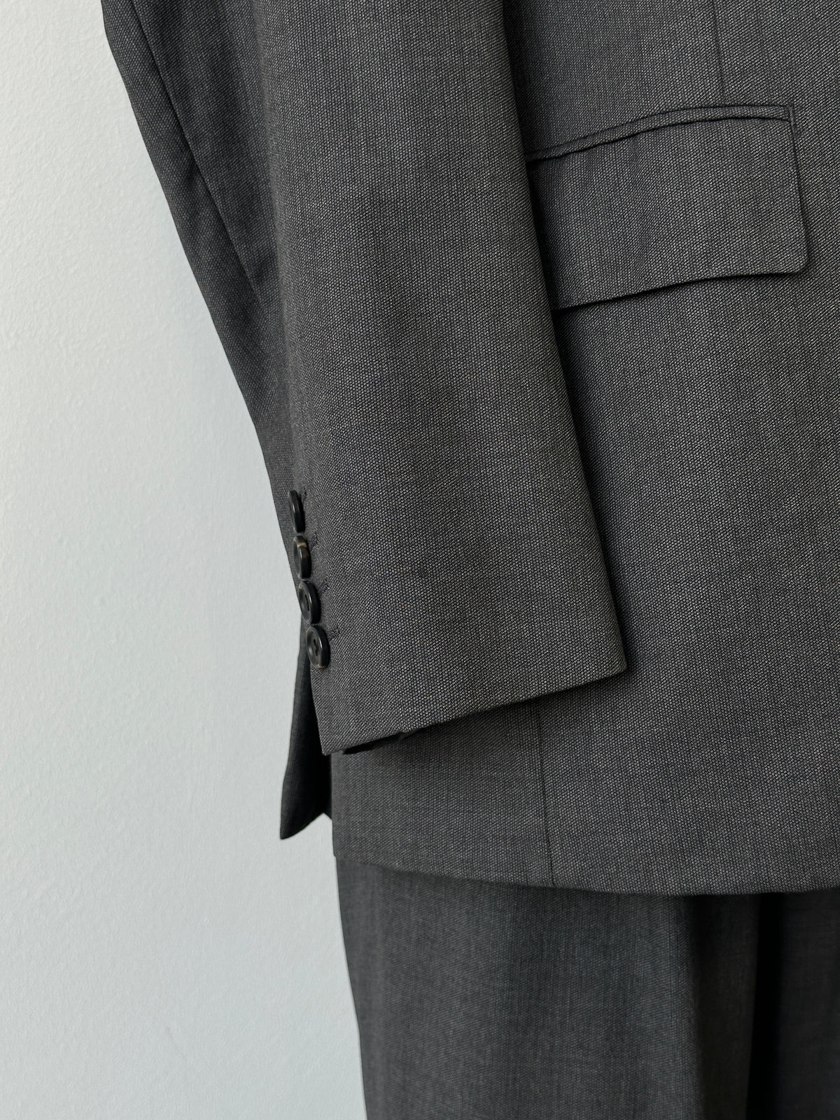 Loro Piana x Durban 1990s Pure Wool Straight Leg Suit - 38S/W30